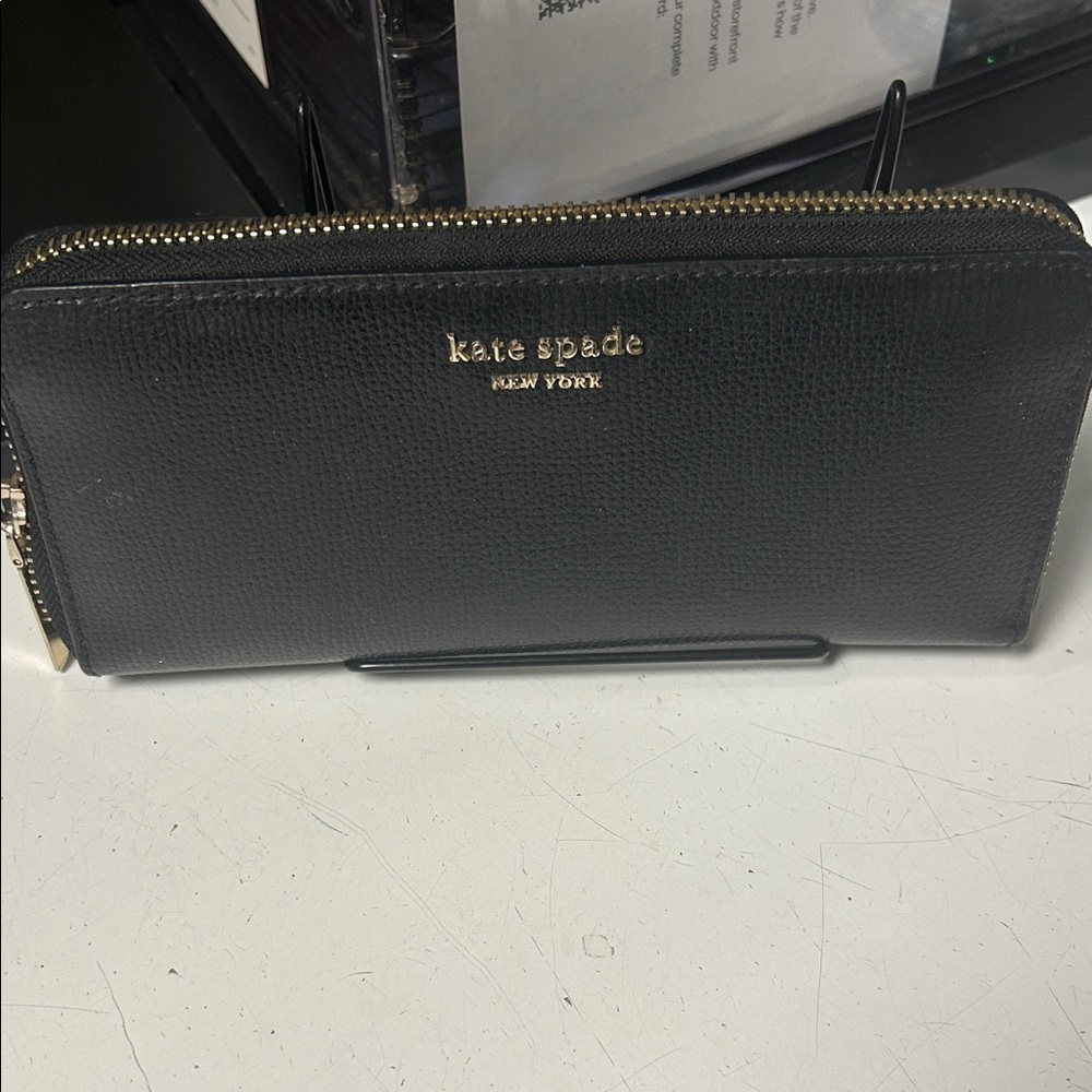 Kate Spade Black Zip-Around Wallet NOT FOR
SALE